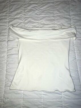 Aritzia Off-Shoulder Cream Tube Top